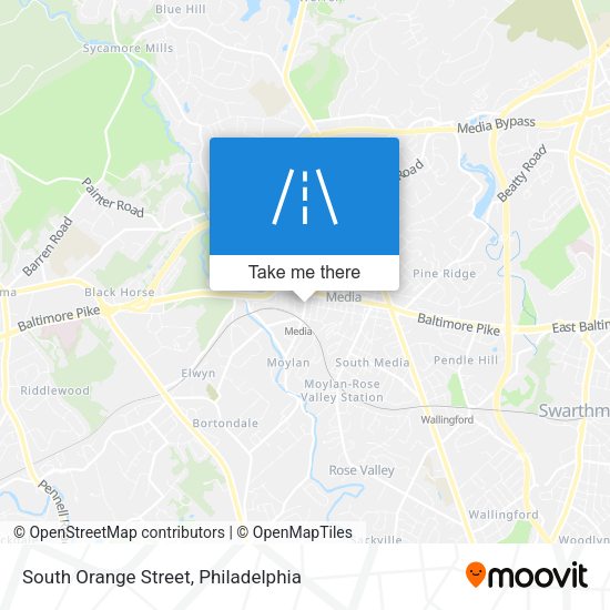 South Orange Street map
