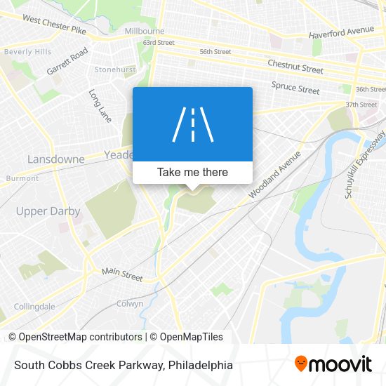 South Cobbs Creek Parkway map