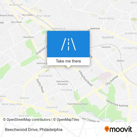 Beechwood Drive map