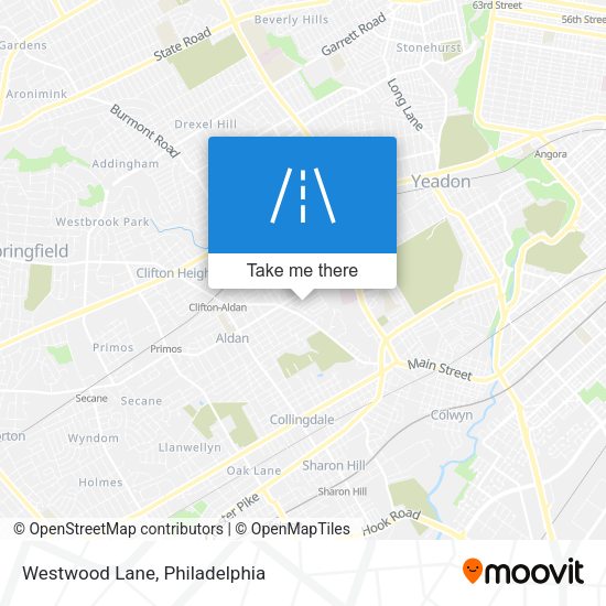 Mapa de Westwood Lane
