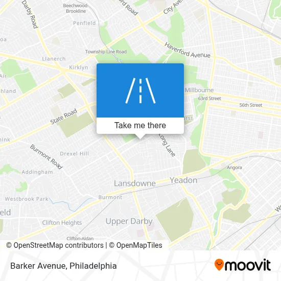 Barker Avenue map