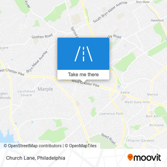 Mapa de Church Lane