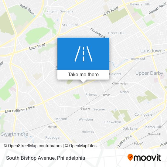 Mapa de South Bishop Avenue