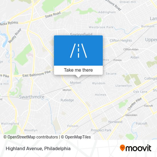 Mapa de Highland Avenue
