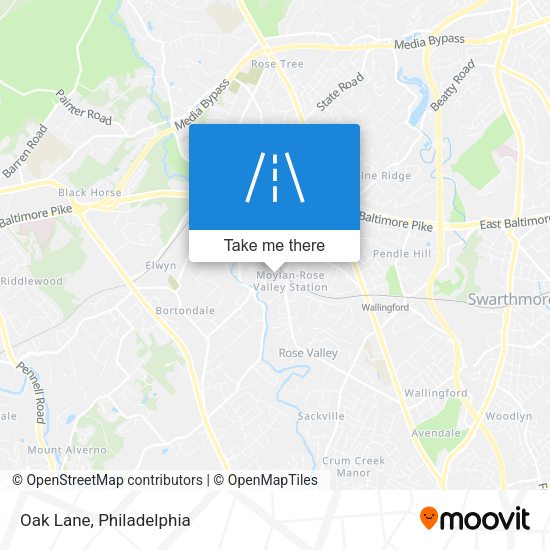 Mapa de Oak Lane