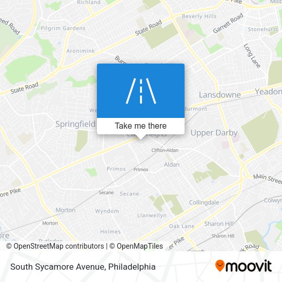 Mapa de South Sycamore Avenue