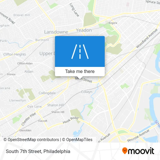 South 7th Street map
