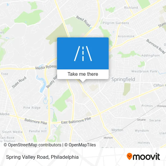 Spring Valley Road map