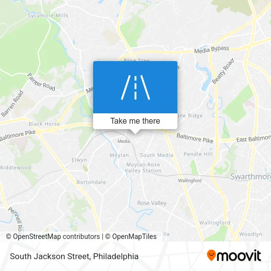 South Jackson Street map