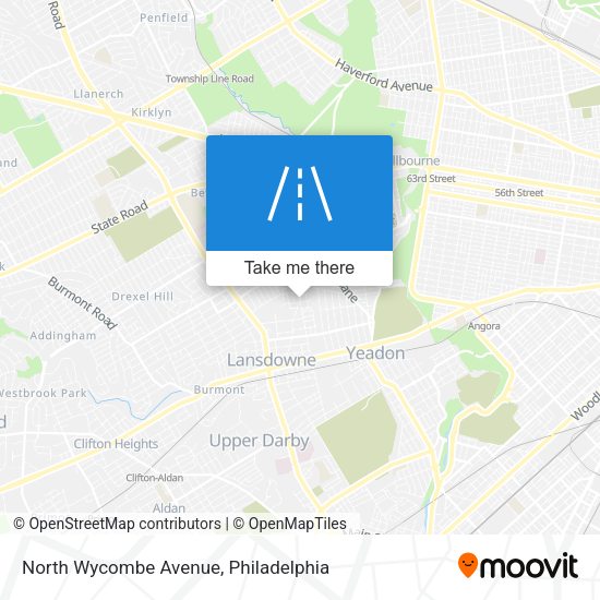 North Wycombe Avenue map