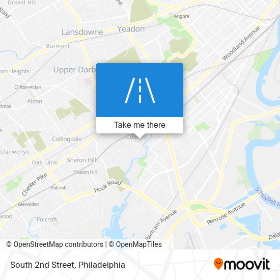 Mapa de South 2nd Street