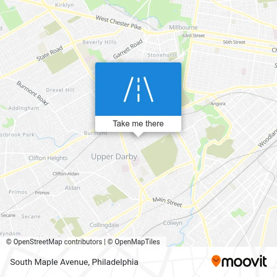 South Maple Avenue map