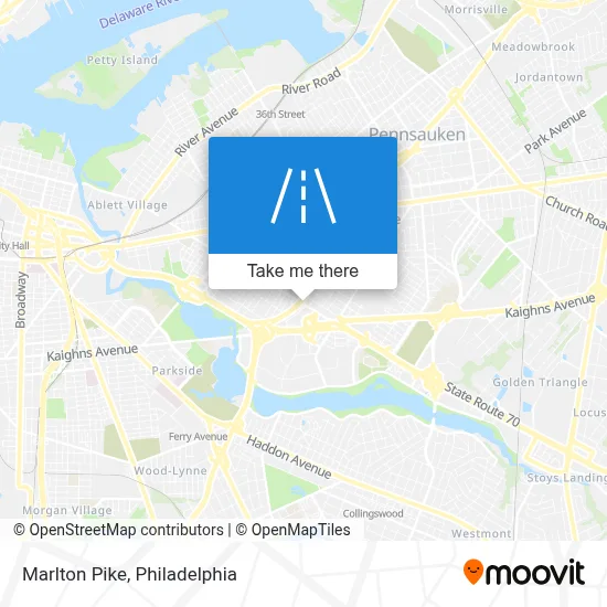 Marlton Pike map