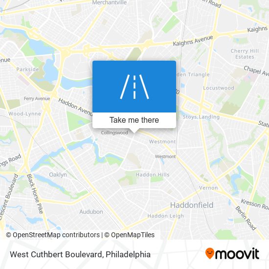 Mapa de West Cuthbert Boulevard
