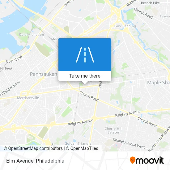 Elm Avenue map
