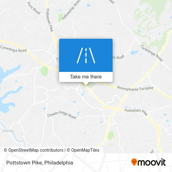 Pottstown Pike map