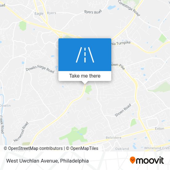 West Uwchlan Avenue map