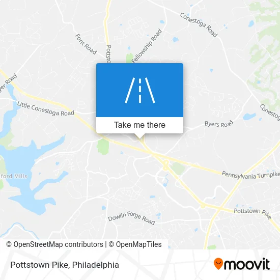 Pottstown Pike map