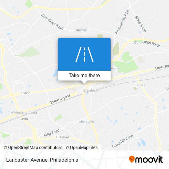 Mapa de Lancaster Avenue