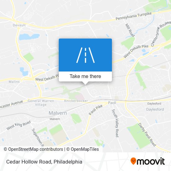 Mapa de Cedar Hollow Road