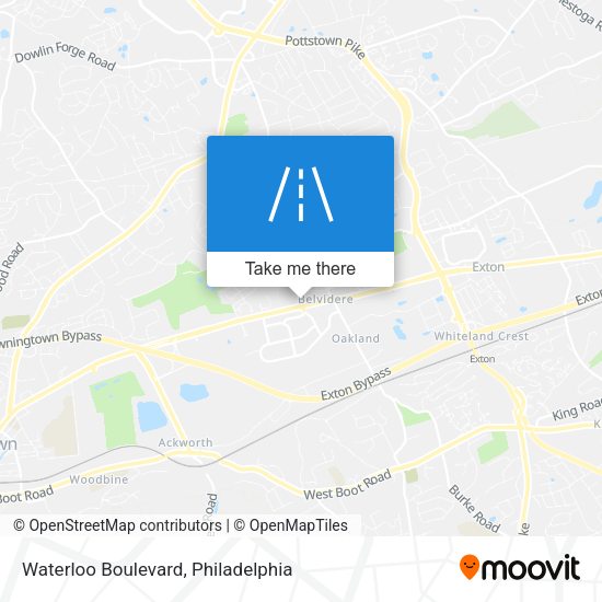Waterloo Boulevard map