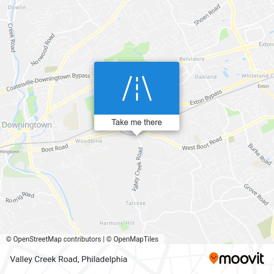 Valley Creek Road map