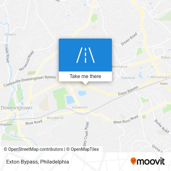 Mapa de Exton Bypass