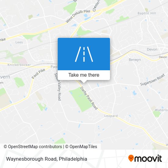 Mapa de Waynesborough Road