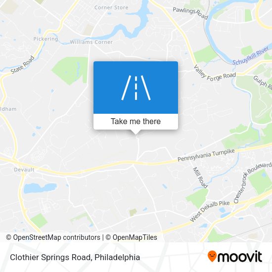 Mapa de Clothier Springs Road