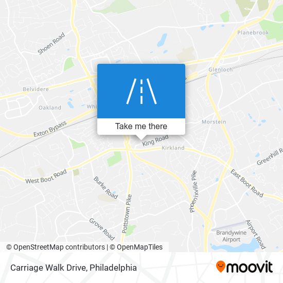 Carriage Walk Drive map