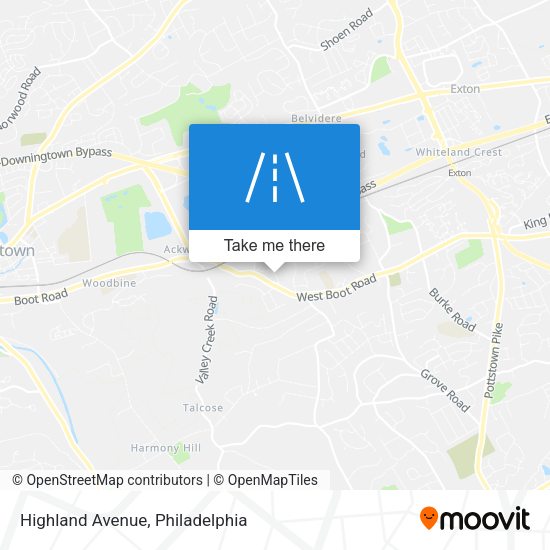 Mapa de Highland Avenue