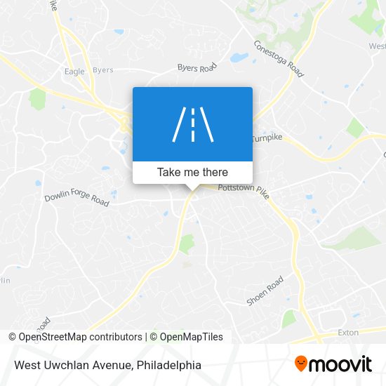Mapa de West Uwchlan Avenue