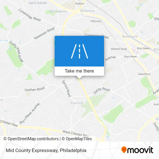 Mid County Expressway map