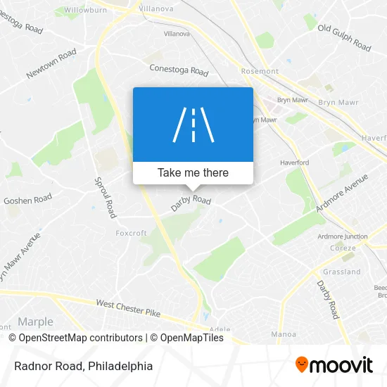 Mapa de Radnor Road