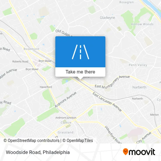 Woodside Road map