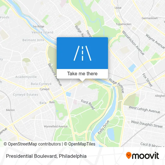 Presidential Boulevard map