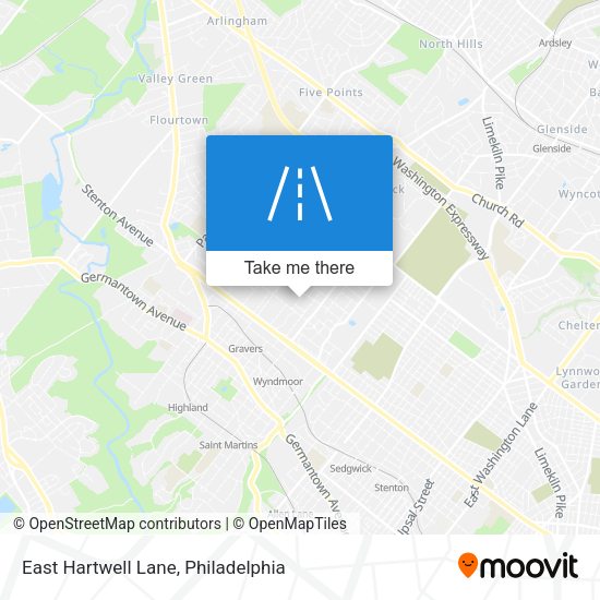 Mapa de East Hartwell Lane