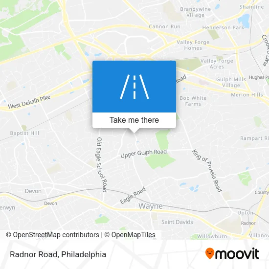 Mapa de Radnor Road