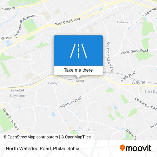North Waterloo Road map