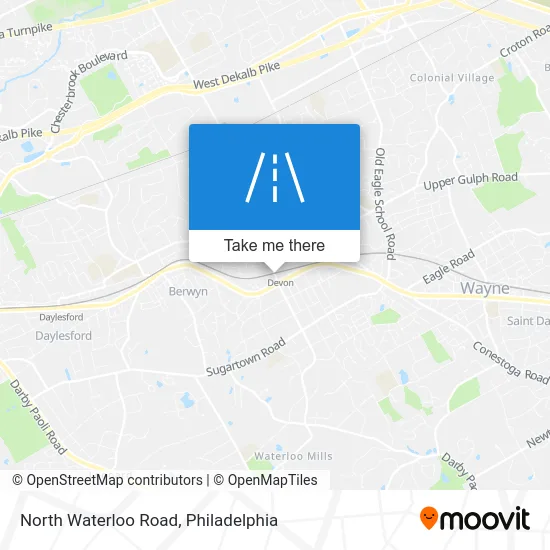 North Waterloo Road map