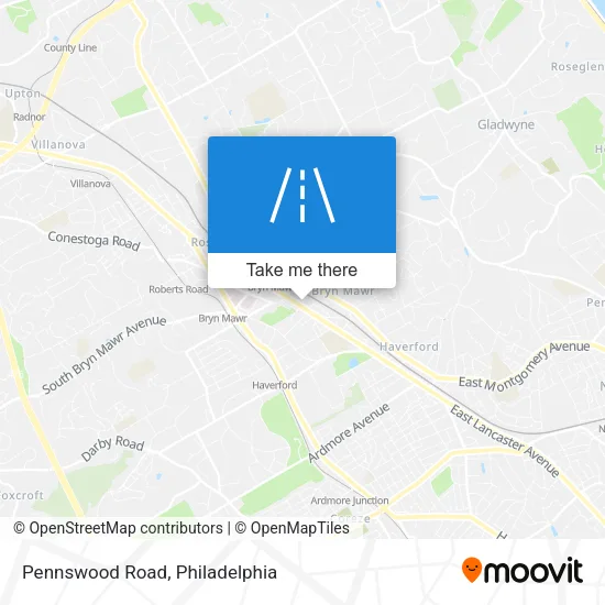 Pennswood Road map