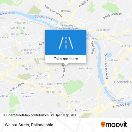 Mapa de Walnut Street