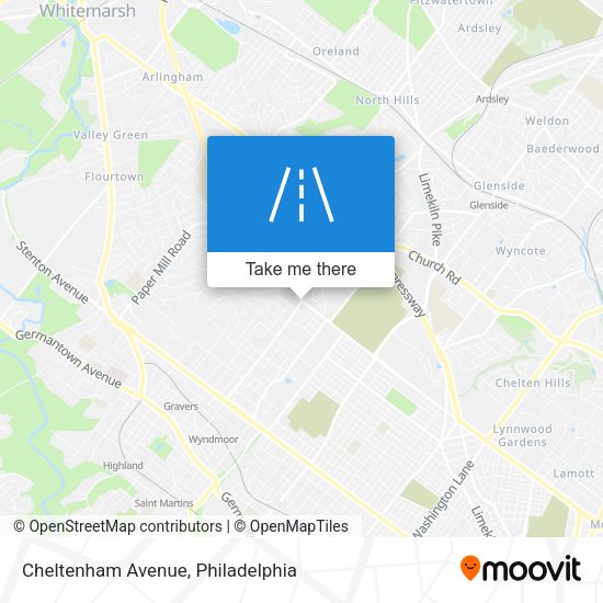Mapa de Cheltenham Avenue