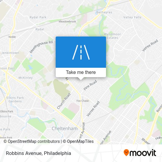 Robbins Avenue map