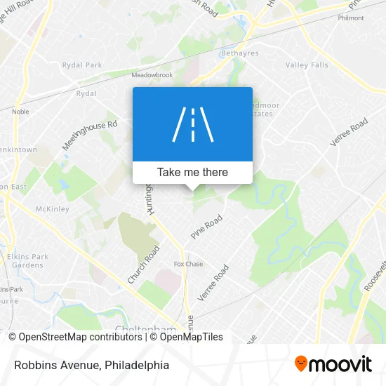 Robbins Avenue map