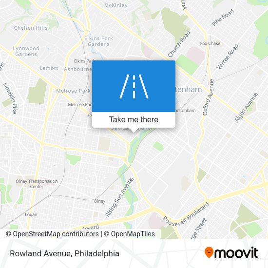 Rowland Avenue map