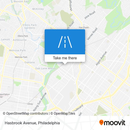 Mapa de Hasbrook Avenue