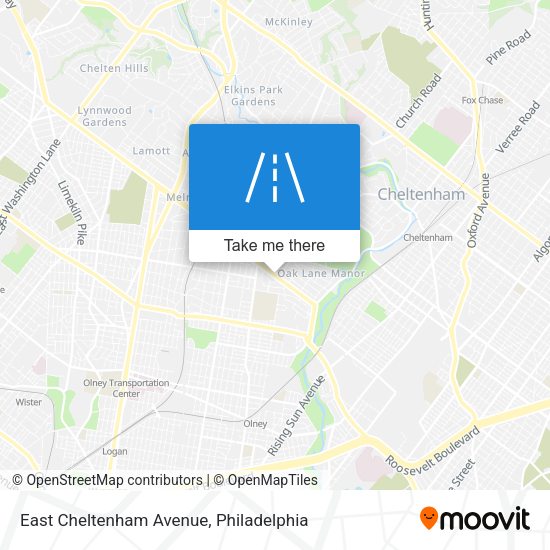 Mapa de East Cheltenham Avenue