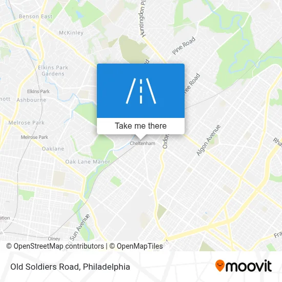 Old Soldiers Road map