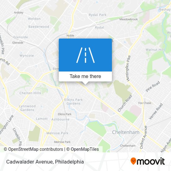 Cadwalader Avenue map